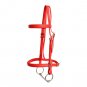 NEW Fancy Stitch Tack Horse Leather English Bridle Red Color With Reins Full Size Bridle