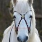 New Western Engraved Gold Inlay Horse Brown Leather Spanish Bridle & Reins Set Size Draft