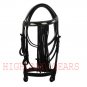NEW Fancy Tack Horse Leather Bridle Black Color Fringe Style With Reins Full Size Bridle