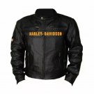 Men's Harley Davidson Motorcycle Vintage Biker 100% Real Cowhide Leather Jacket Size 3XL