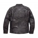 Men's Harley Davidson Dauntless Convertible 2 in 1 Genuine Cow Leather Jacket Size S