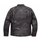 Men's Harley Davidson Dauntless Convertible 2 in 1 Genuine Cow Leather Jacket Size All