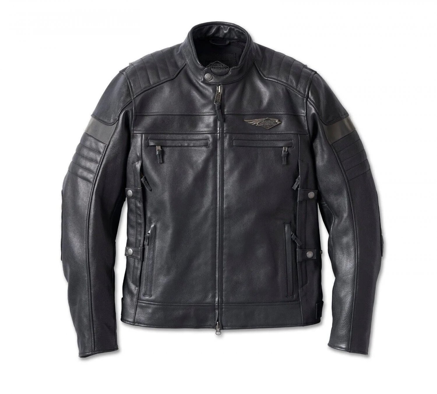 Men Harley-Davidson Men's 120th Amalgam Triple Vent System Motorcycle Leather Jacket Size M