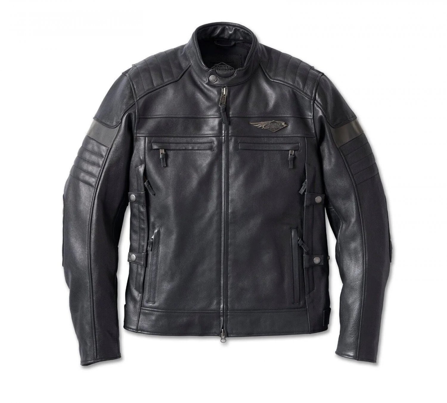 Men Harley-Davidson Men's 120th Amalgam Triple Vent System Motorcycle Leather Jacket Size ALL