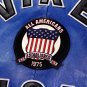Men AVIREX Bomber Jacket American Flight Jacket Basket Ball Blue Leather Jacket Size 7XL