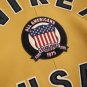 Men's AVIREX Bomber Jacket American Flight Jacket Basket Ball Yellow Jacket Size XS