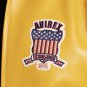 Men's AVIREX Bomber Jacket American Flight Jacket Basket Ball Yellow Jacket Size 3XL