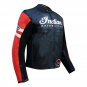 Men's Indian Motorcycle BLACK & RED Leather Jacket Size XL