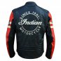 Men's Indian Motorcycle BLACK & RED Leather Jacket Size L