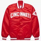 MLB Vintage 80's Cincinnati Reds Satin Baseball Letterman Varsity Jacket All sizes