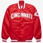 MLB Vintage 80's Cincinnati Reds Satin Baseball Letterman Varsity Jacket All sizes