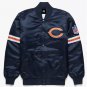Men Chicago Bears Satin Bomber Varsity Jacket Embroidery Logos Sizes Available