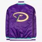 MLB Letterman Arizona Diamondbacks Vintage Purple Satin Varsity Baseball Jacket