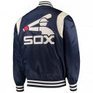 MLB Letterman Chicago White Sox Vintage 80 Satin Varsity Baseball Jacket