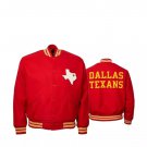 Dallas Texans Red Wool With Red Wool Sleeves Letterman Varsity Jacket