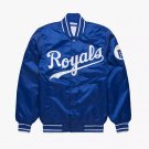 Kansas City Royals Satin Letterman Varsity Jacket Embroidery Logos All Sizes