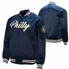 Classic MLB Philadelphia Union Satin Varsity Jacket Embroidery logos