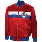 Letterman NBA Los Angeles Clippers Satin Baseball Bomber Varsity Jacket