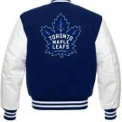 Letterman Toronto Maple Leaf's Varsity Jacket With Real Leather Sleeves