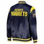 Letterman NBA Denver Nuggets Satin Baseball Bomber Varsity Jacket