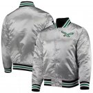Philadelphia Eagles 80s Satin Bomber Letterman Varsity Jacket Embroidery Logos
