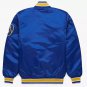 Milwaukee Brewers MLB Embroidery Logos Royal Blue Satin Varsity Jacket All Sizes