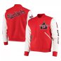 Letterman Washington Nationals Varsity Jacket With Real Leather Sleeves