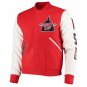 Letterman Washington Nationals Varsity Jacket With Real Leather Sleeves