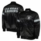 Oakland Las Vegas Raiders Satin Varsity Jacket Embroidery Logos Size Available