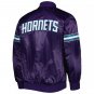 Letterman NBA Charlotte Hornets Satin Baseball Bomber Varsity Jacket