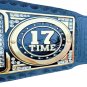 JOHN CENA 17 TIMES NEW UNDISPUTED WRESTLING CHAMPIONSHIP BELT 4MM LEATHER STRAP ADULT  SIZE