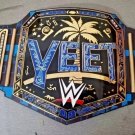 YEET Heavyweight Championship Wrestling Black Leather Strap Adult Size Belt