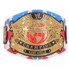 Kurt Angle Signature Series Wrestling Championship Belt Black Leather Strap Adult Size