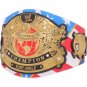 Kurt Angle Signature Series Wrestling Championship Belt Black Leather Strap Adult Size