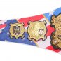 Kurt Angle Signature Series Wrestling Championship Belt Black Leather Strap Adult Size