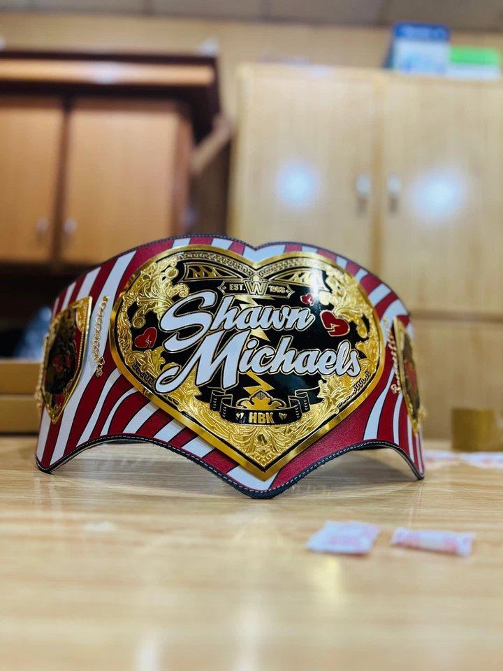 NEW SHAWN MICHAELS LEGACY TITLE CHAMPIONSHIP BELT ADULT SIZE LEATHER STRAP ADULT SIZE
