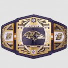 Baltimore Ravens Heavyweight Wrestling Champion Title Belt Purple Leather Strap Adult Size