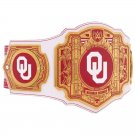 Oklahoma Sooners Heavyweight Wrestling Champion Title Belt White Leather Strap Adult Size