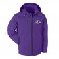 Baltimore Ravens Warm Soft Shell Jacket Embroidered Logo Breathable Windproof Hooded Jacket