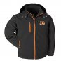 Cincinnati Bengals Warm Soft Shell Jacket Embroidered Logo Breathable Windproof Hooded Jacket