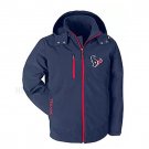Houston Texans Warm Soft Shell Jacket Embroidered Logo Breathable Windproof Hooded Jacket