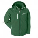 New York Jets Warm Soft Shell Jacket Embroidered Logo Breathable Windproof Hooded Jacket