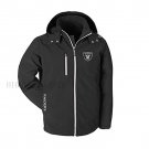 Las Vegas Raiders Warm Soft Shell Jacket Embroidered Logo Breathable Windproof Hooded Jacket