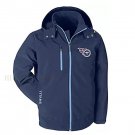 Tennessee Titans Warm Soft Shell Jacket Embroidered Logo Breathable Windproof Hooded Jacket
