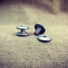 WWII German Belt supporting straps Y-Straps Screws. Set of 2 pieces. Aluminum