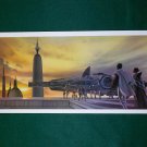Vintage Star Wars 1980 ESB Ralph McQuarrie Folio Print 19 of 24 Falcon on Bespin