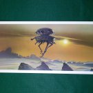Vintage Star Wars Art 1980 ESB Ralph McQuarrie Portfolio Print #4 Probot Searches Hoth