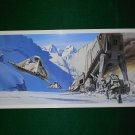 Vintage Star Wars Art 1980 ESB Ralph McQuarrie Portfolio Print #11 AT-AT is Down
