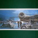 Vintage Star Wars Art 1980 ESB Ralph McQuarrie Portfolio Print #7 Falcon Ready on Hoth