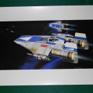 Vintage Star Wars Art 1982 Art ROTJ Ralph McQuarrie Print #17 A-Wing Fighters - Premium Print